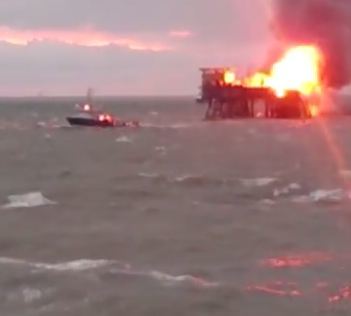 More than 30 people have reportedly been killed in an oil rig fire