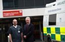 NHS Grampian Chief Executive Malcolm Wright (right) and Dr Roland Armes, Consultant at Aberdeen Royal Infirmary Emergency Department
(Picture by Kami Thomson)