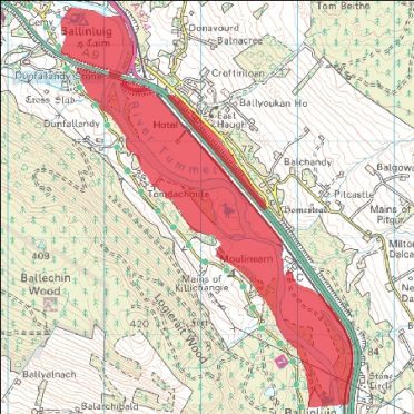 The warning from Pitlochry to Ballinluig