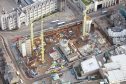Developers have released this aerial shot of the Marischal Square site