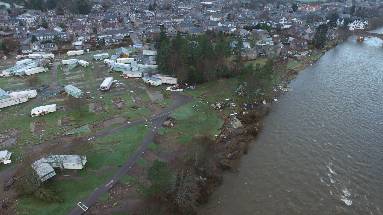 Overhead shots of Ballater