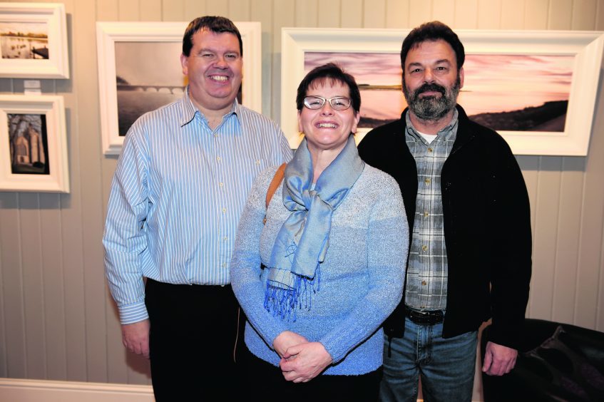 Jim Porter, Iona and Mike Barrio.