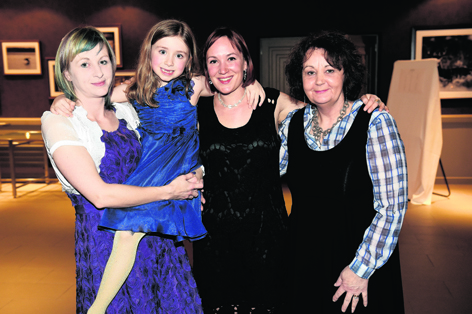 Vicky and Anya Briggs with Helen Cromar and Pat Smith