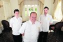 Trump International Golf Links Head Chef Paul Whitecross (centre) with chefs Tom Christie (left) and Blair Goodsir