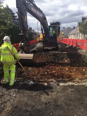 A95 Aberlour High Street refurbishment