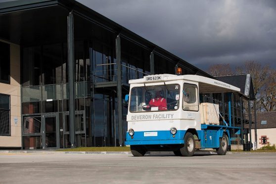 The upcycled, electric powered milk float