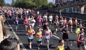 Runners in the Great North Run