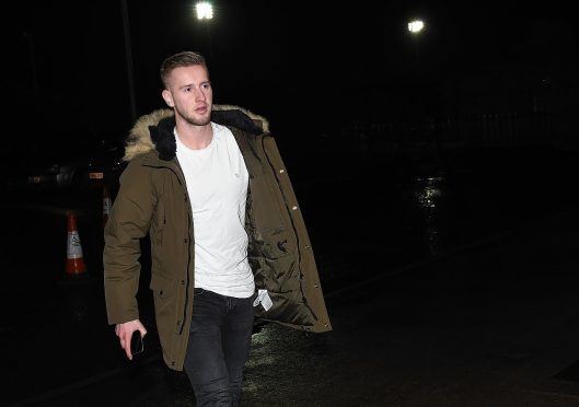 Billy King arrives at Murray Park to complete his move tonight