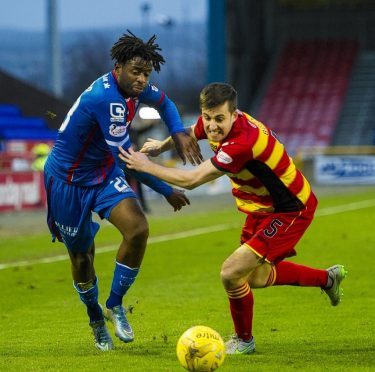 Andrea Mbuyi-Mutombo joined Caley Thistle in the summer.