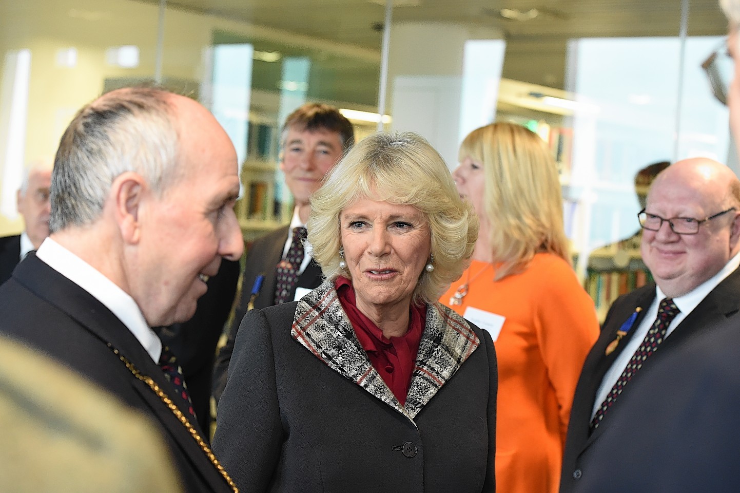 The Duchess of Rothesay during a visit to Aberdeen University