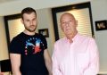 Michael Brown who had his Range Rover and Audi A5 stolen from his drive at Stoneywood, Dyce. Pictured with his son Liam who also had property stolen.
