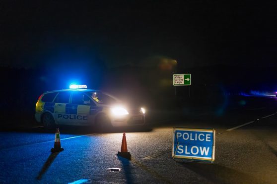 The A96 road is closed at the Oldmeldrum road junction after a crash at Colpy