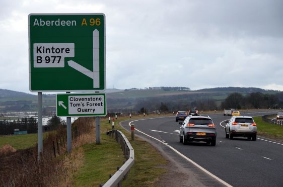 The cycleway will connect Kintore to Inverurie at Thainstone along the A96