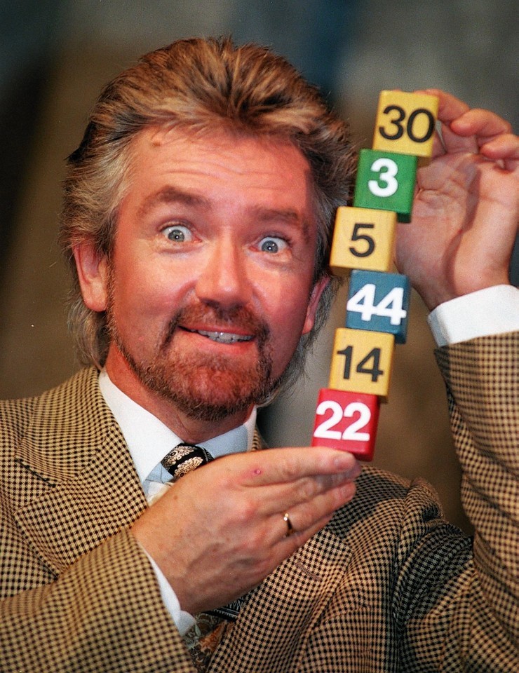 Noel Edmonds at the launch of the National Lottery in 1994.