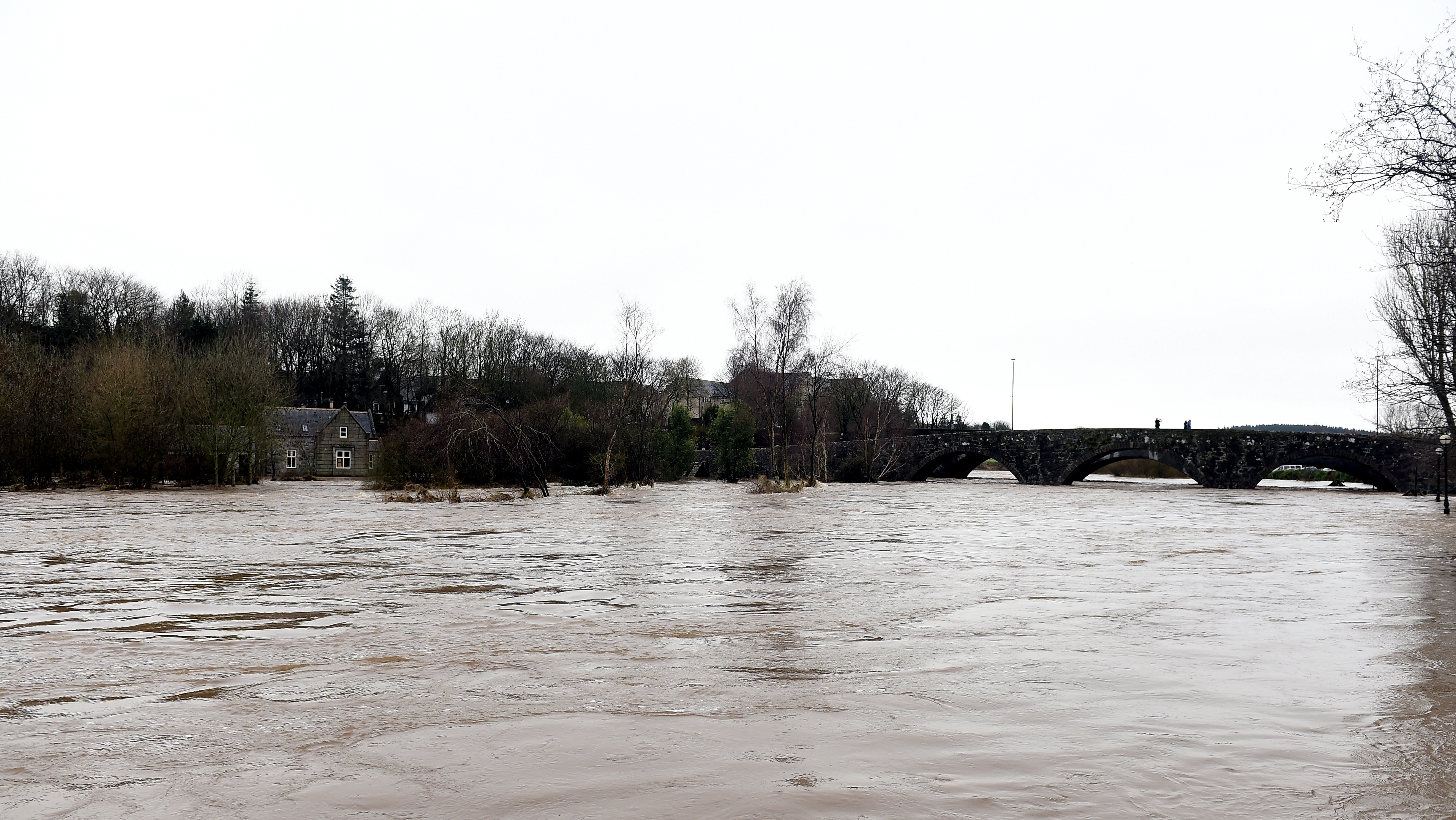 The River Ythan recently burst its banks at Ellon.