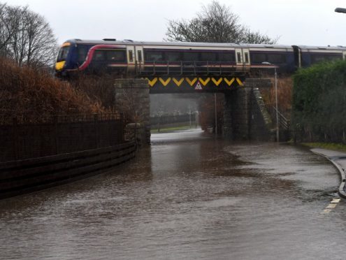 Train services hit by flood chaos - Picture by Kenny Elrick