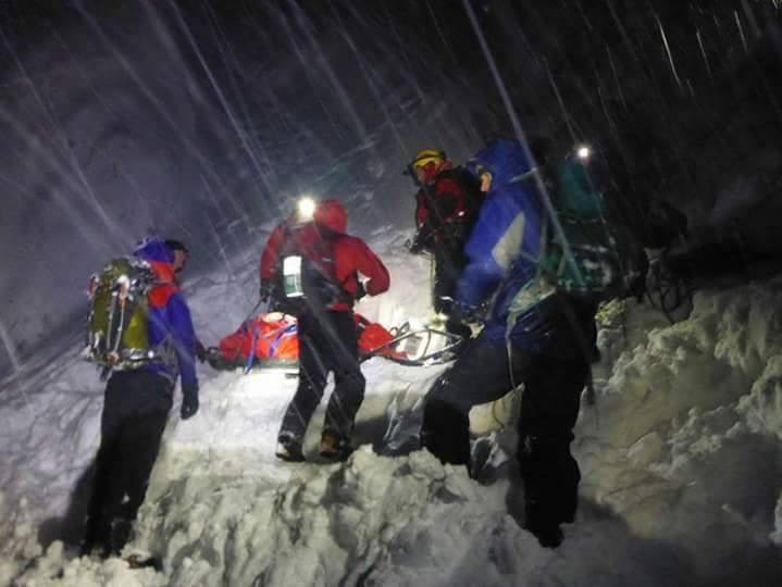 Glencoe Mountain Rescue described "difficult conditions" (Picture from Glencoe MRT)