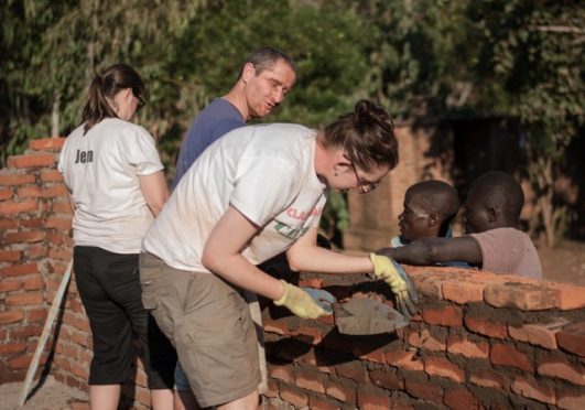 Helping to rebuild Malawian school