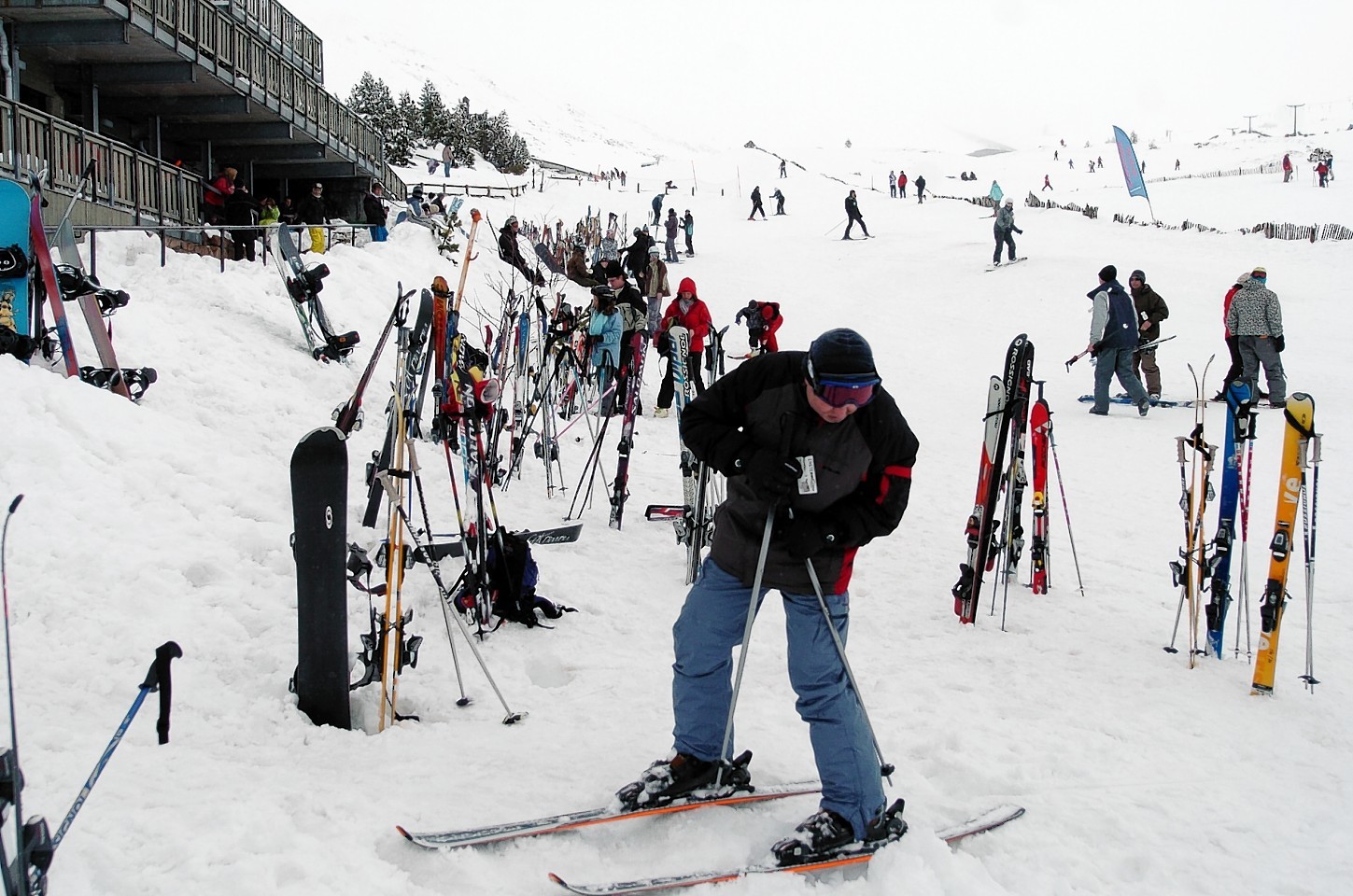 Skiing at the Cairngorm Ski Resort.Picture by Gordon Lennox