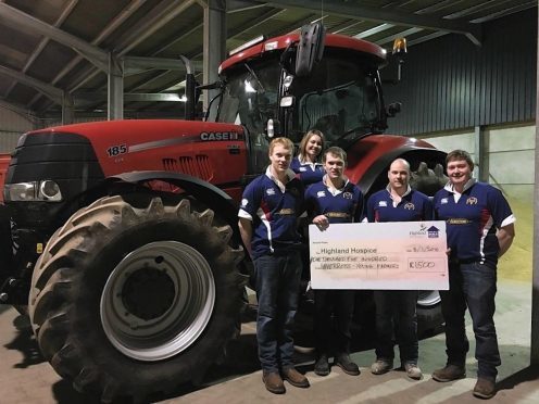 Members of InverRoss Young Farmers Club.