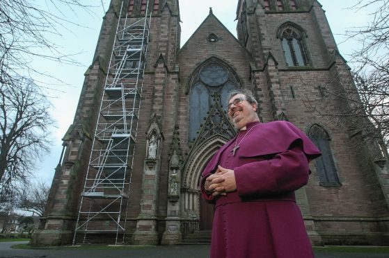 Bishop Mark Strange at Inverness Cathedral