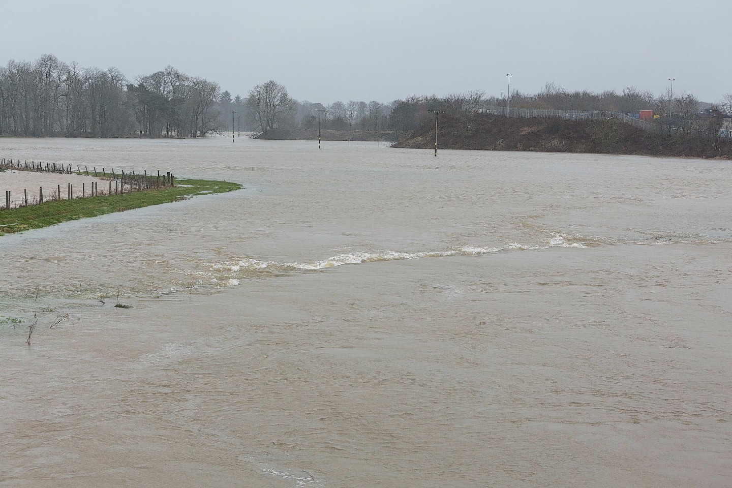 Flooding this afternoon near Inverurie