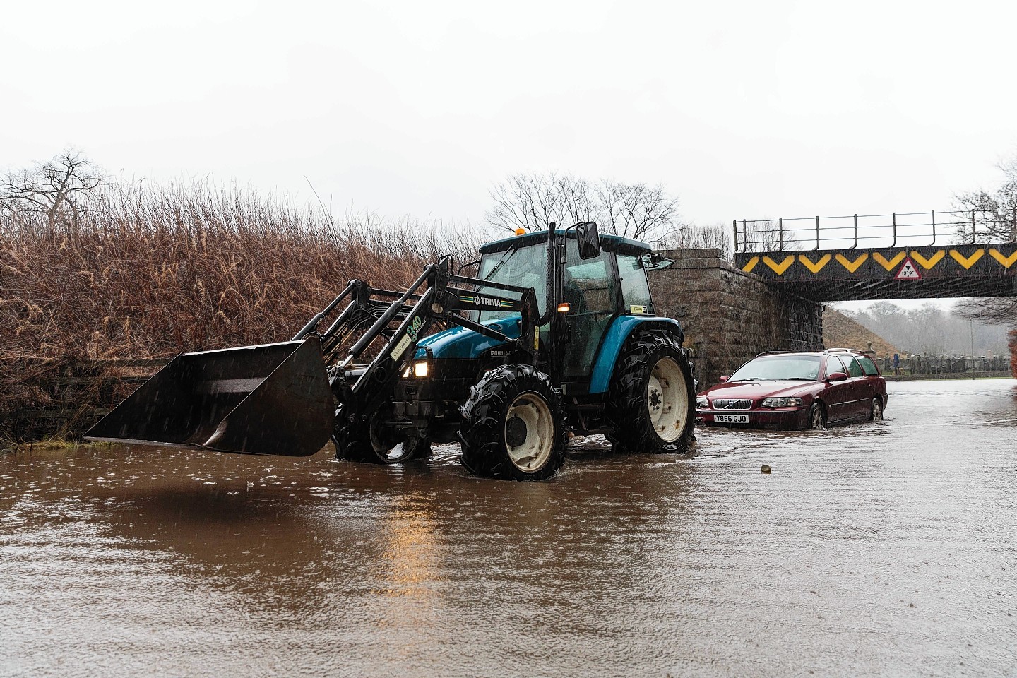 Flooding can cause widespread problems for farmers and crofters