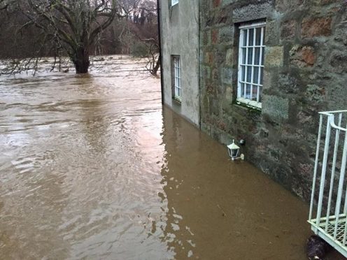 The flooding at Kettocks Mill, Bridge of Don. Credit: Scott Cruickshank