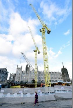 Work under way at Marischal Square