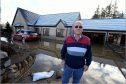 Flooding in Inverurie: The house of Derek McKay in Port Elphinstone, Inverurie. 
Picture by Jim Irvine