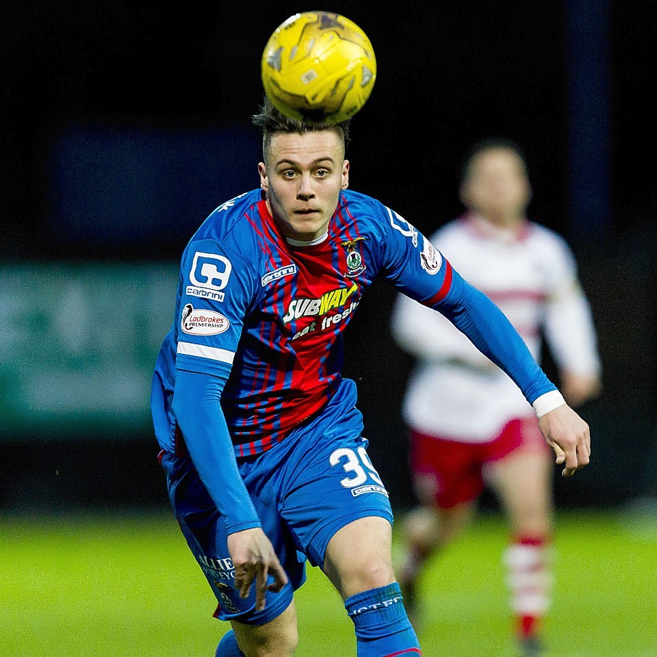 Miles Storey in action for Caley Thistle