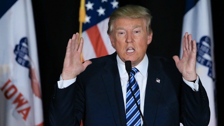 Donald Trump faced an international backlash after urging a "total and complete shutdown of Muslims entering the United States" (AP)