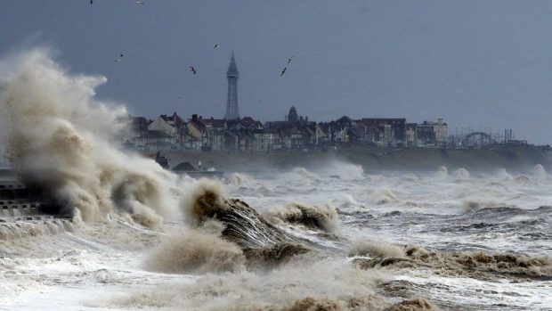 Gales of 90mph have been forecast as Storm Gertrude batters Britain
