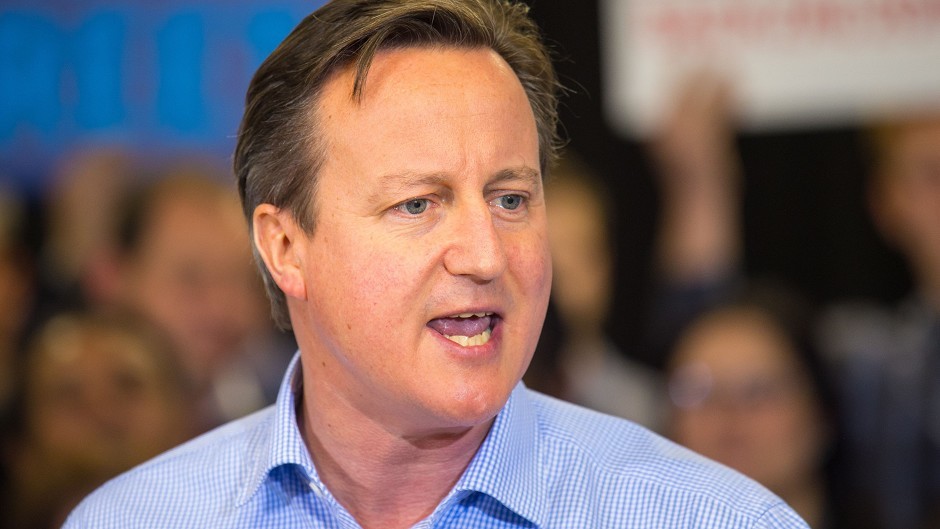 David Cameron is expected in Aberdeen today 