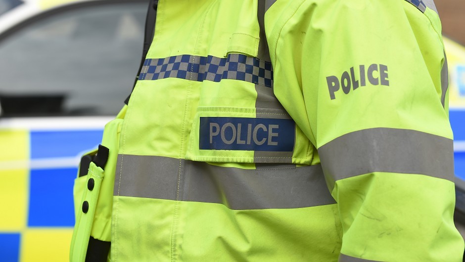 Police have closed off a section of the A90 following a collision between a car and a lorry.