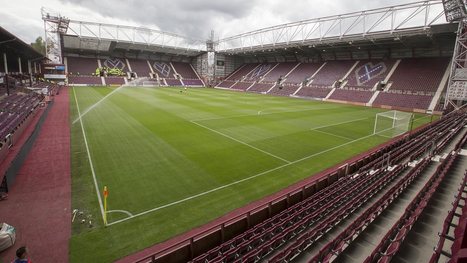 Tynecastle Park in Edinburgh.