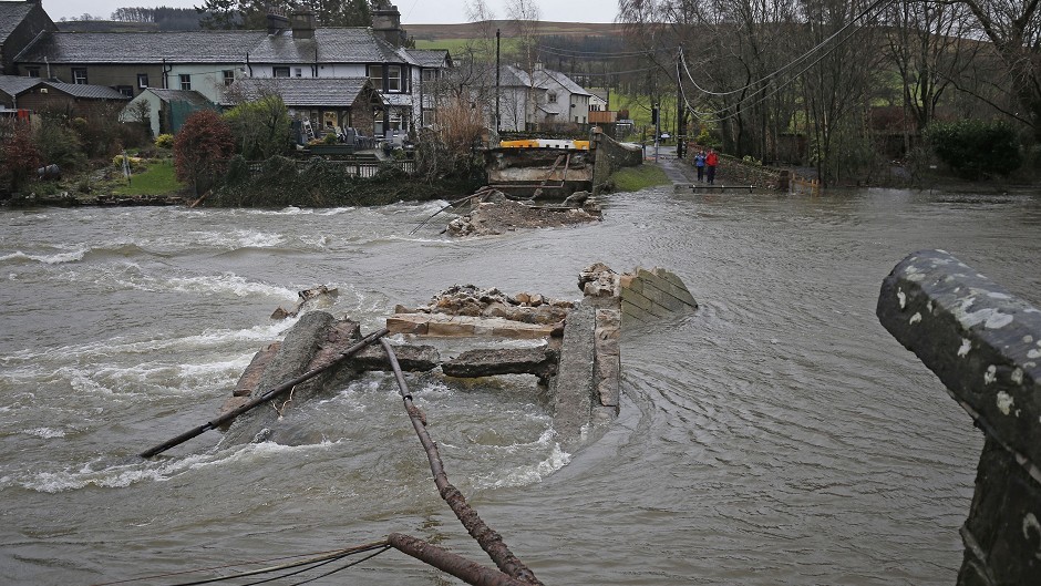 Storm Frank destroyed wide areas of the north-east