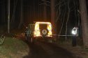 Police at scene in Rothiemurchus Forest near Aviemore