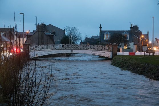 The River Carron in Stonehaven, January 2016.