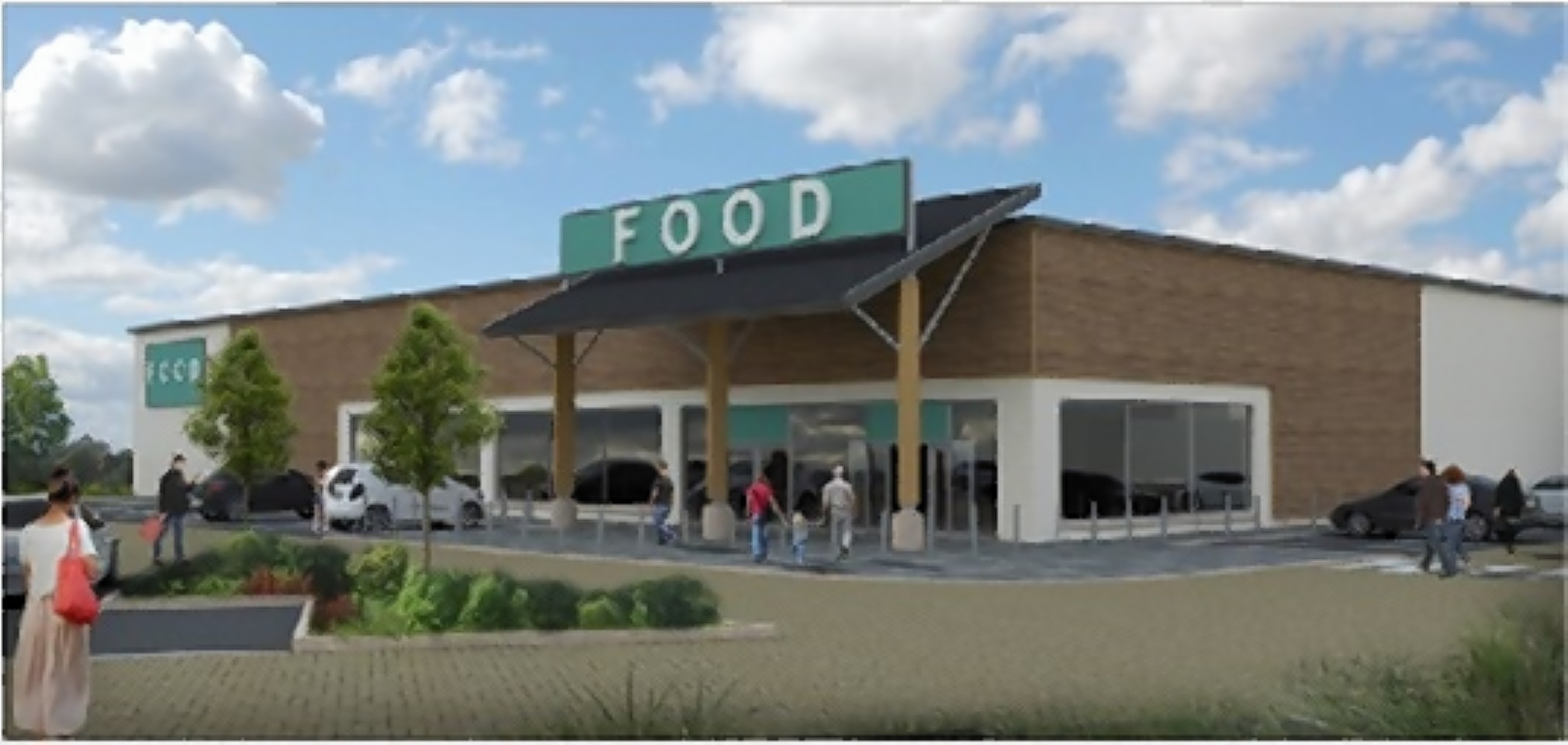 First images of the Stonehaven New Mains supermarket development proposal