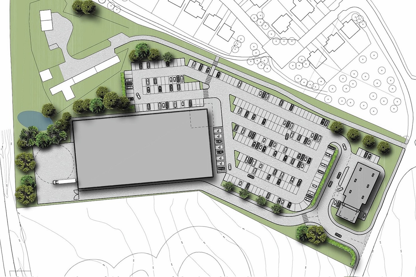 First images of Stonehaven New Mains supermarket development proposal