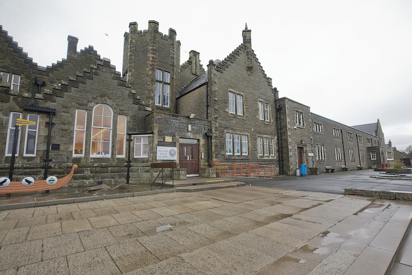 The former Wick High School building