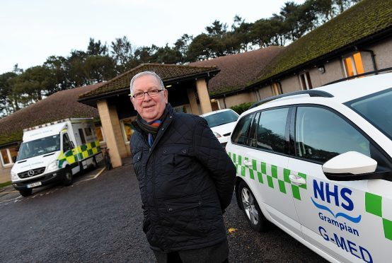 Peter Newell former president of Stonehaven Rotary Club, which has been fundraising for the renal unit.