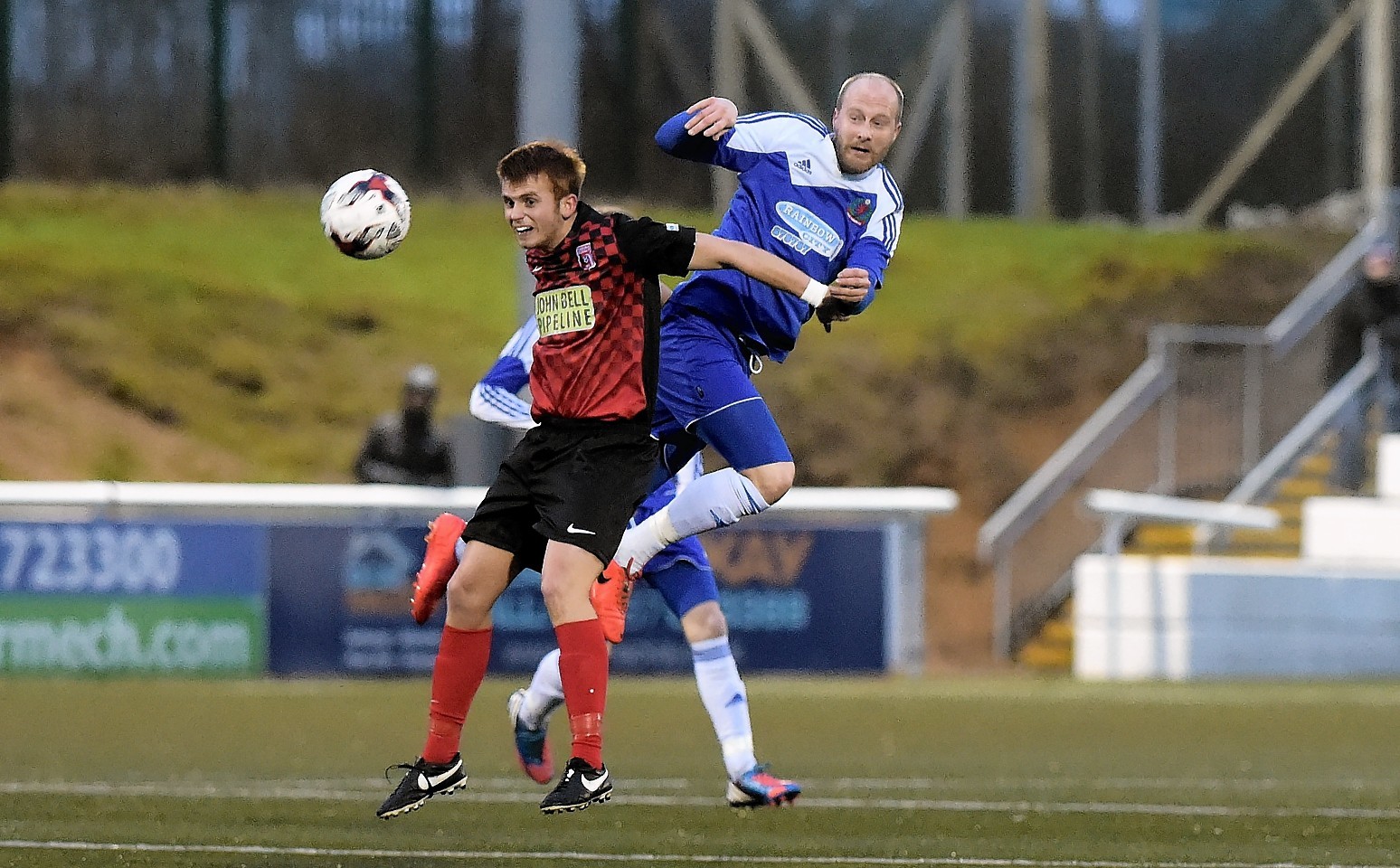Stuart Duff playing for Cove Rangers against Inverurie Locos.