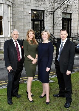 harles Skene, daughters Pamela Norris, Jennifer Lindsey and son Richard Skene. Picture by Colin Rennie