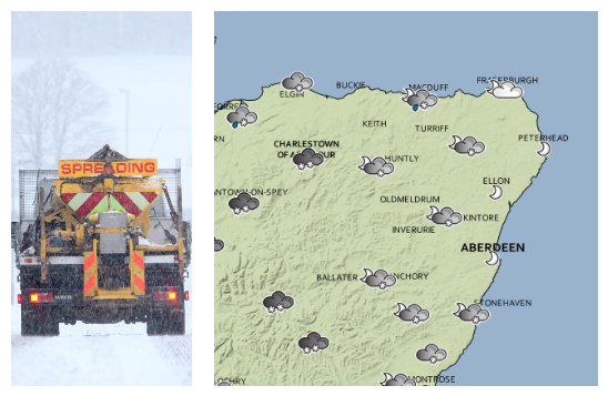 Snow has been forecast across the north-east.