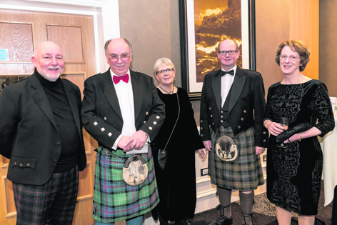 Willie Cameron, David Sutherland, Jane Cummings, Gary Coutts and Anne Sutherland