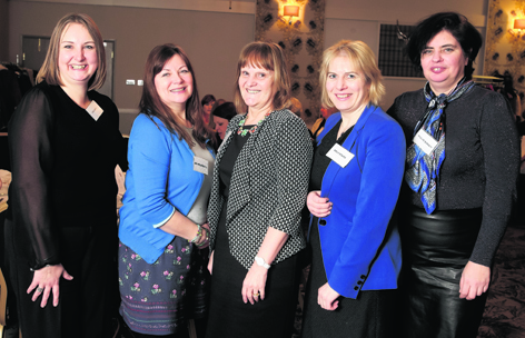 Sara Smith, Liza Mulholland, Anne Watson, Emily Stokes and Pauline Haldane