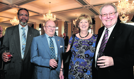 Jim Hatton, George Ross, Anne Campbell and Bill Beveridge