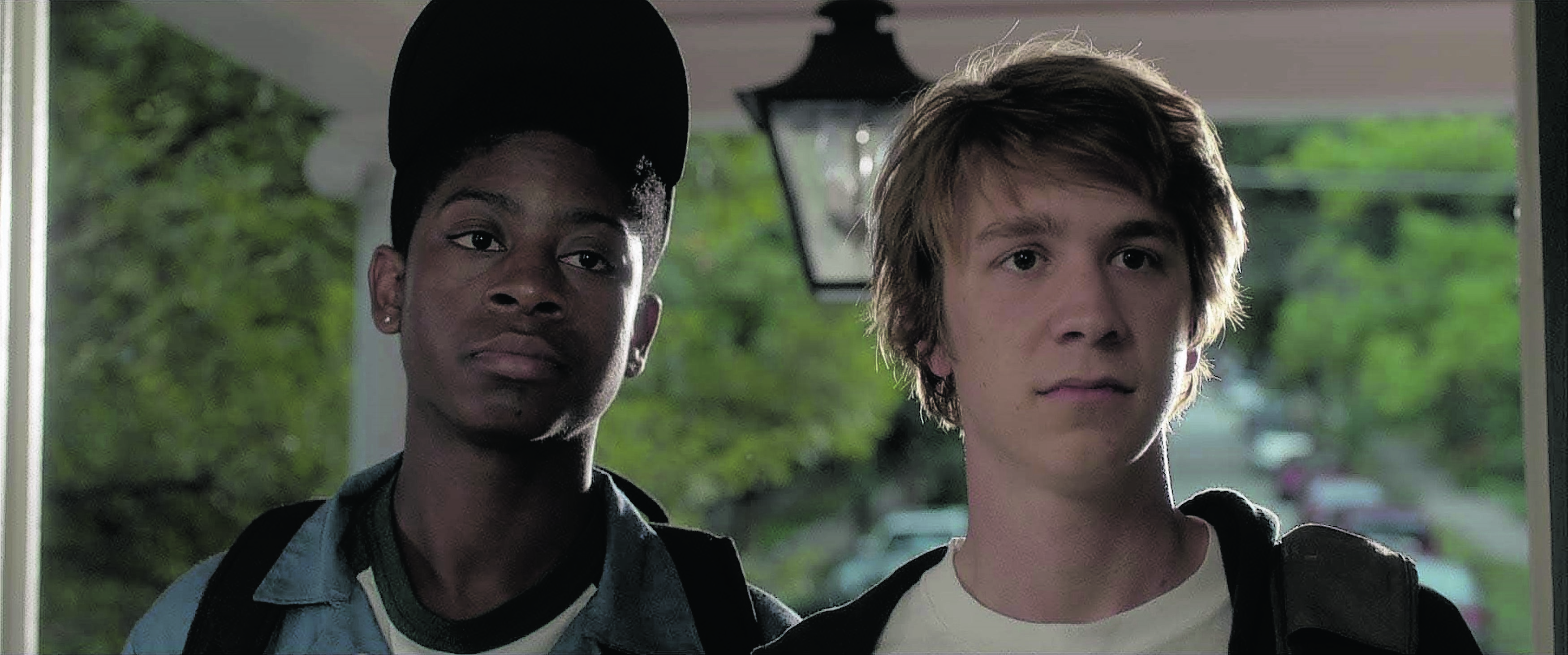R.J. Cyler as Earl, left, and Thomas Mann as Greg in Me And Earl And The Dying Girl